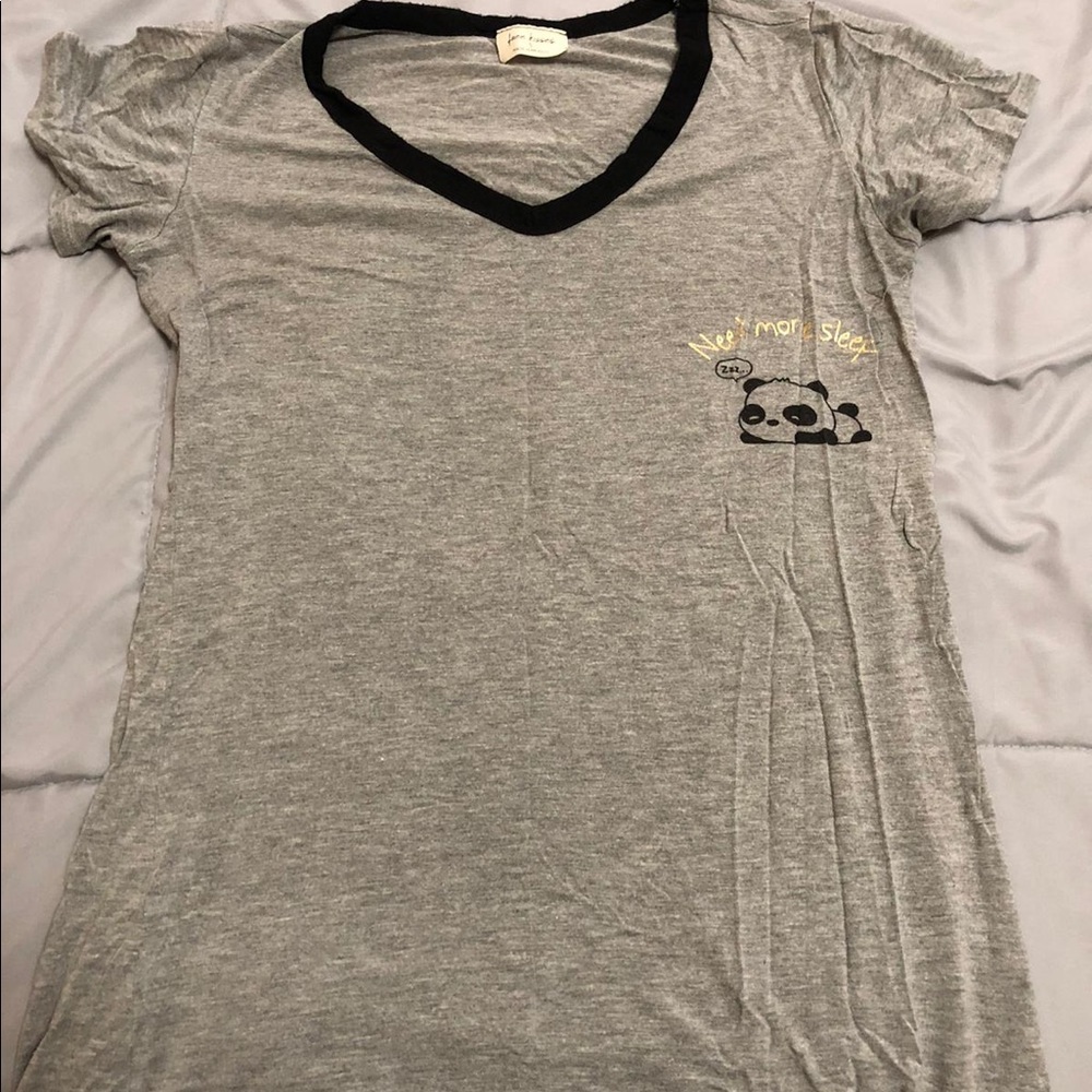 Cute Panda “need more sleep” nightgown